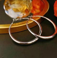 Bông Tai Khoen Tròn Trơn Basic