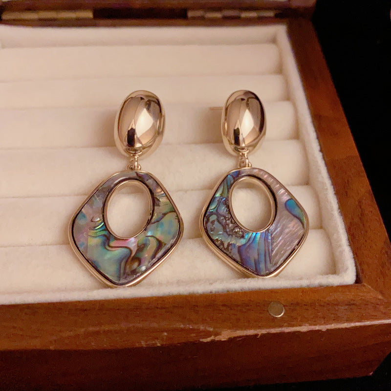 BÔNG TAI TÒN TENG DÁNG THOI KHẢM XÀ CỪ CAO CẤP