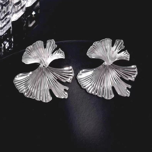 Bông Tai Tòn Teng Dáng Đuôi Cá Bạc Siêu Sáng