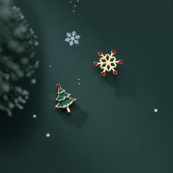 BÔNG TAI BẤT ĐỐI XỨNG CHRISTMAS NHỎ XINH SÁT TAI