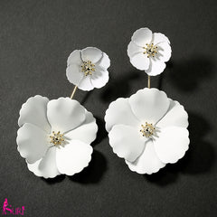 Bông Tai Tòn Teng Hoa Đỏ Sang Chảnh