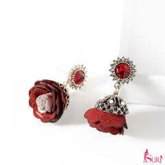 Bông tai tòn teng hoa cẩm chướng