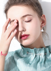 Bông Tai Tòn Teng Rẻ Quạt Đính Đá