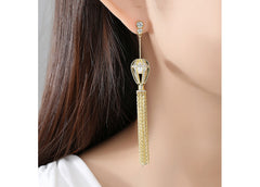 Bông Tai Tòn Teng Cầu Vàng Tua Rua