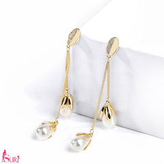 Bông Tai Tòn Teng 2 Nụ Ngọc Trai Nữ Tính