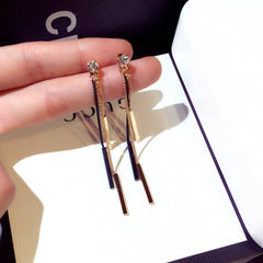 Bông Tai Tòn Teng Vàng Đen Ba Sợi