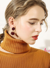 Bông Tai Lông Đỏ Đô