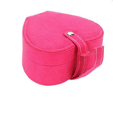 Hộp đựng trang sức nhung trái tim xinh xắn