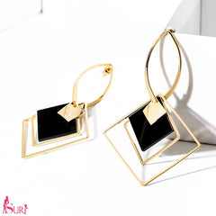 Bông tai tòn teng hình thoi kép