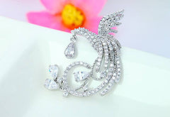 Bông tai phượng hoàng đại các đính đá