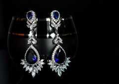 Bông Tai Tòn Teng Đính Đá Swarovski