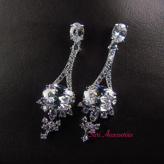 Bông tai tòn teng đính đá cao cấp