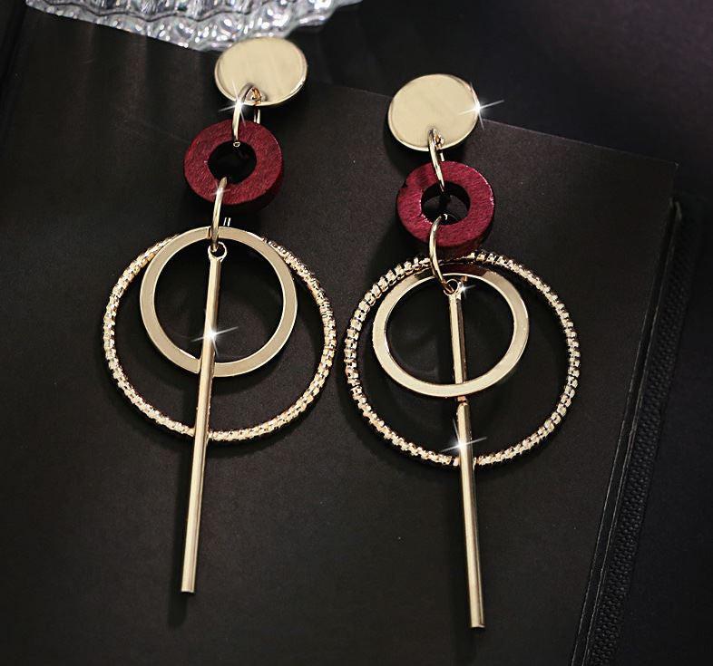 Bông tai khoen tròn tòn teng