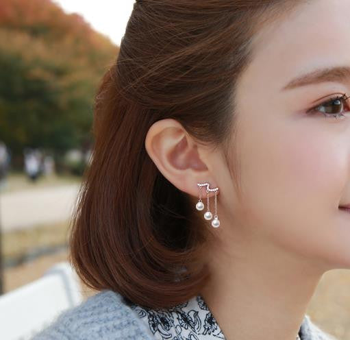 Bông tai tòn teng cao cấp dễ thương