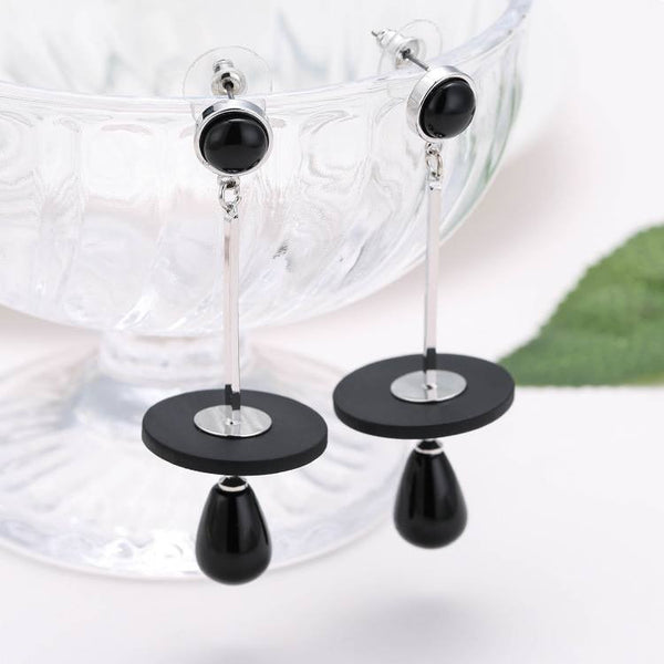 Bông tai tòn teng hình học cá tính tròn