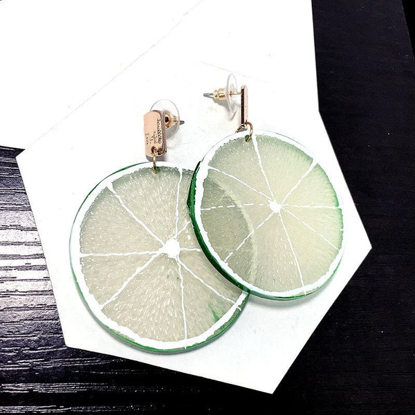 Bông tai lát chanh mùa hè