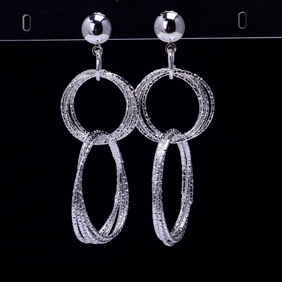 Bông tai tòn teng khoen đôi