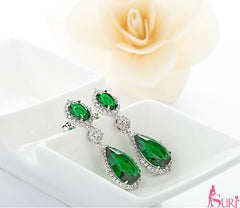 Bông tai tòn teng đá CZ