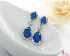 Bông tai tòn teng đá CZ