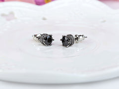 Bông Tai Nụ Đá Đen Sát Tai