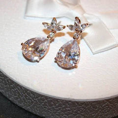 Bông tai đá hình giọt nước cao cấp