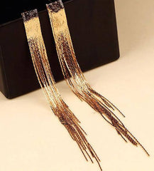 Bông tai tòn teng phom dài cho nàng dự tiệc