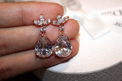 Bông tai đá hình giọt nước cao cấp