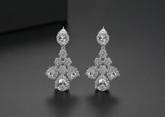 Bông Tai Tòn Teng Đính Đá CZ Cao Cấp