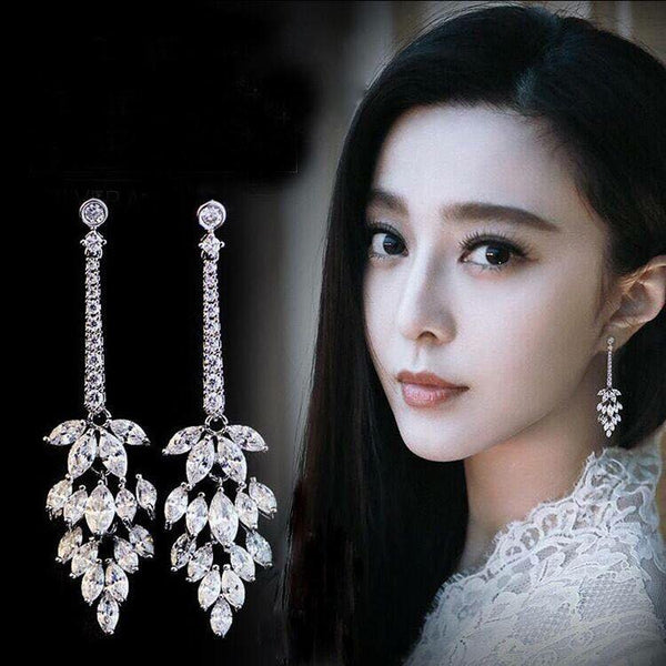 Bông tai tòn teng đá tầng