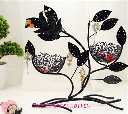 Cây treo trang sức tạo hình tổ chim