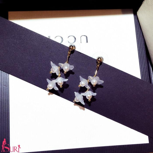 Bông Tai Tòn Teng Hoa Lồng Đèn Dáng Rơi