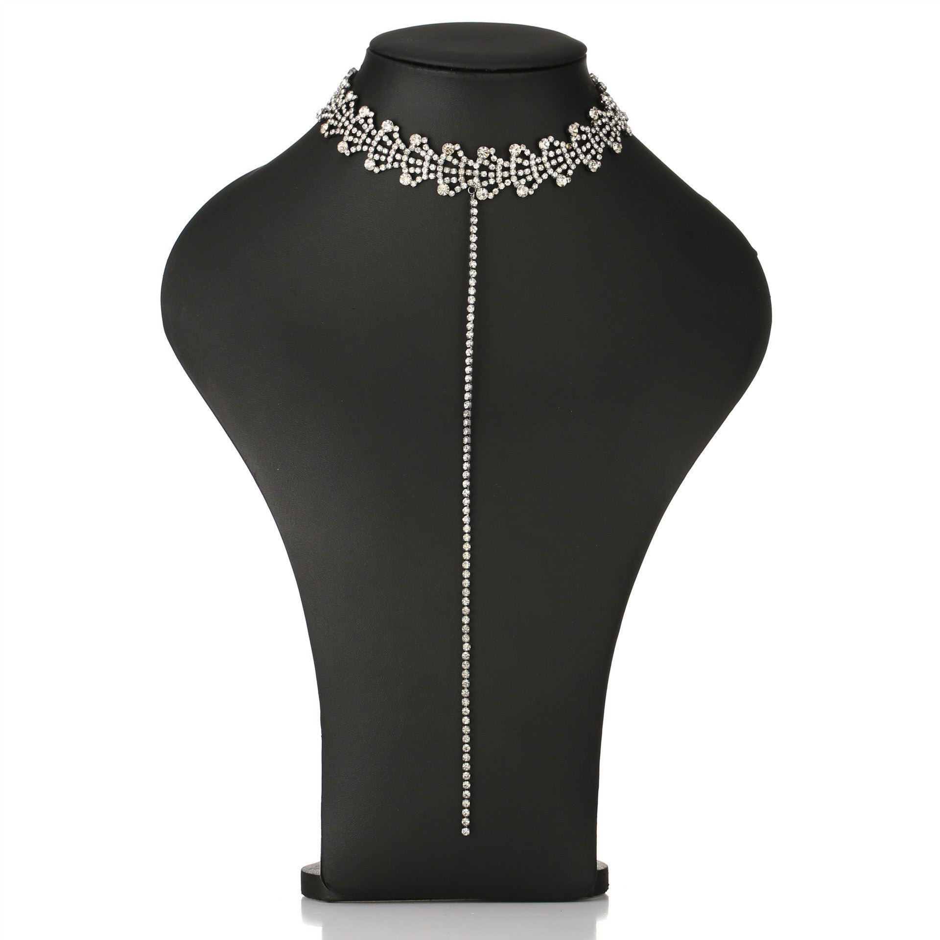 vòng cổ choker đá hoa văn