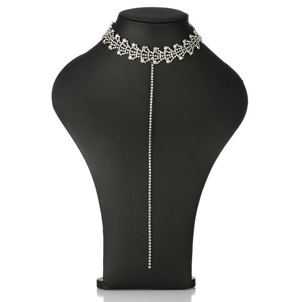 vòng cổ choker đá hoa văn