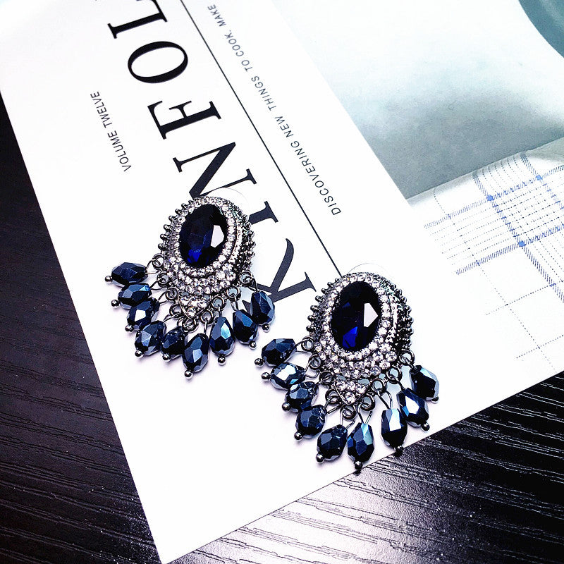 Bông Tai Đá Xanh Sapphire