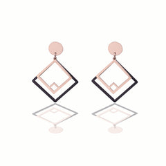 Bông tai tòng teng hình học