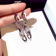 Bông Tai Tòn Teng Xoắn Dài