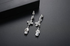 Bông Tai Tòn Teng Hạt Đá Sang Trọng