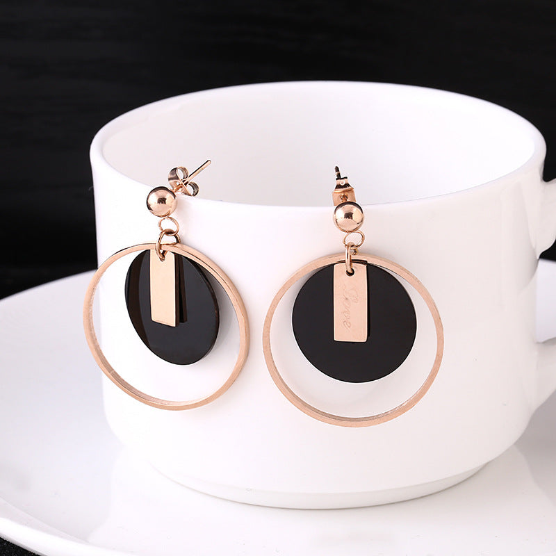 Bông Tai Ti Tan Khoen Tròn