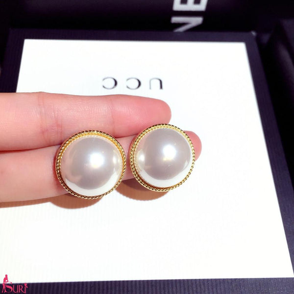 Bông Tai Ngọc Trai Bản Lớn