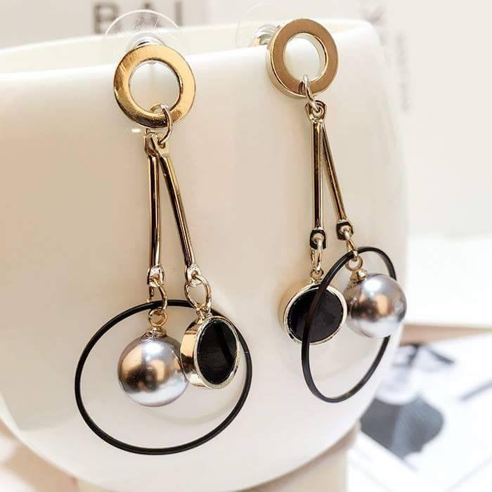 Bông tai tòn teng khoen tròn