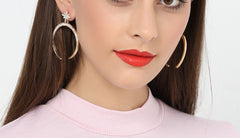 Bông Tai Tòn Teng Bán Nguyệt