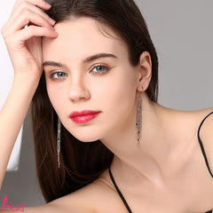 Bông Tai Tòn Teng Tua Rua Vàng Đồng Dạng Móc