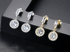 Bông Tai Tòn Teng Đá Siêu Xinh