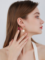 Bông Tai Nụ Ngọc Trai Dạng Móc Nhiều Màu