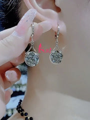 Bông Tai Khoen Tòn Teng 1 Hạt Trai Phối Đá 2 Mặt