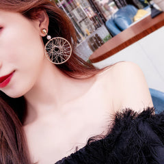 Bông Tai Tòn Teng Khoen Tròn Rẻ Quạt