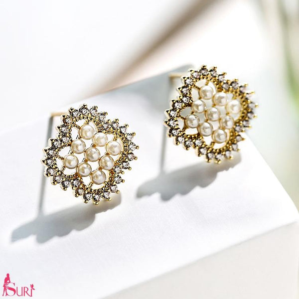 Bông Tai Ngọc Trai Classic Sát Tai