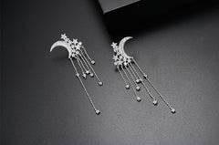 Bông Tai Trăng Sao Tua Rua