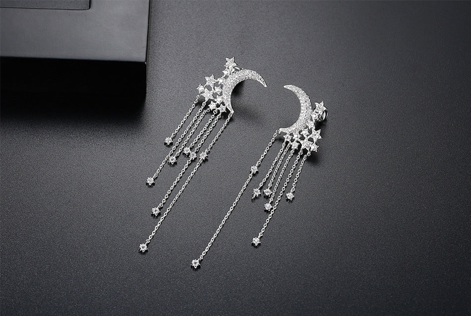 Bông Tai Trăng Sao Tua Rua