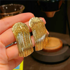 Bông Tai Tòn Teng Tua Rua Siêu Sang Chảnh